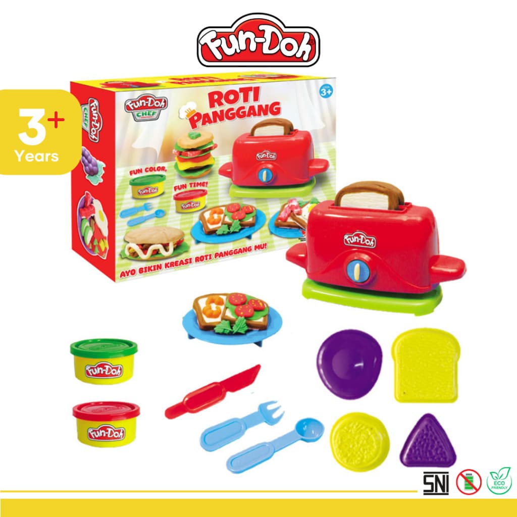 LILIN 28201 FunDoh Torrada Pão Brinquedo Plasticina Molde Cera Argila Noite Brinquedos Educativos Para Criatividade Infa