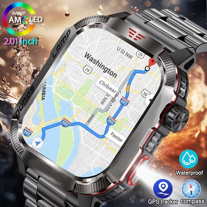 Esporte Ao Ar Livre Smartwatch Relógio Inteligente Com Iluminação Led Relógios Das Mulheres Dos Homens Pista De Fitness 