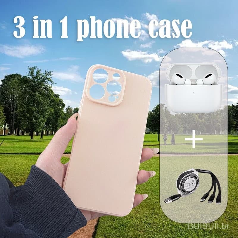 Capa Protetora para Celular 3 em 1 Capa Protetora para iPhone Celular 0031 YVJM