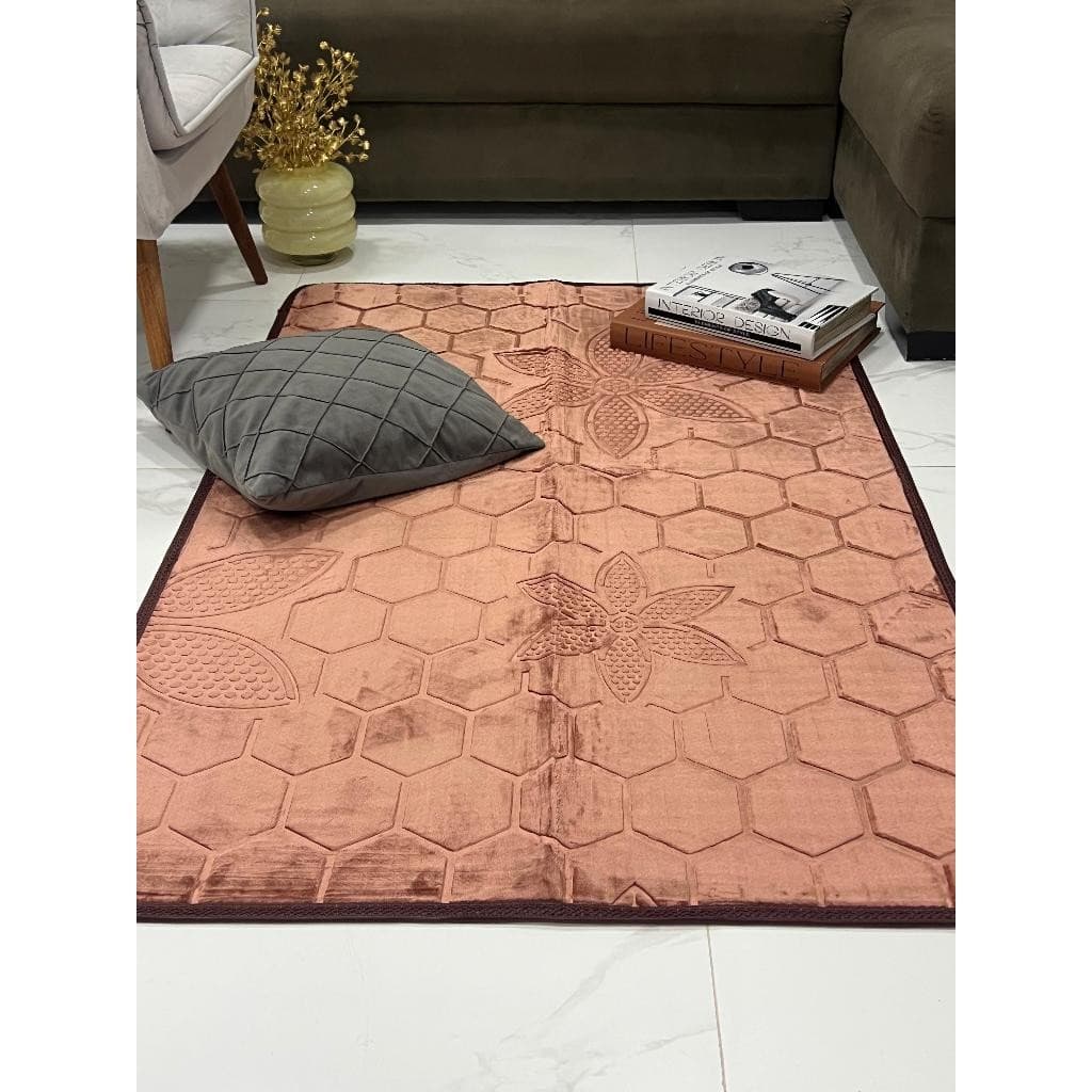 Tapete Sala Quarto liso 1x1,50 Mt Antiderrapante Flannel Pequeno