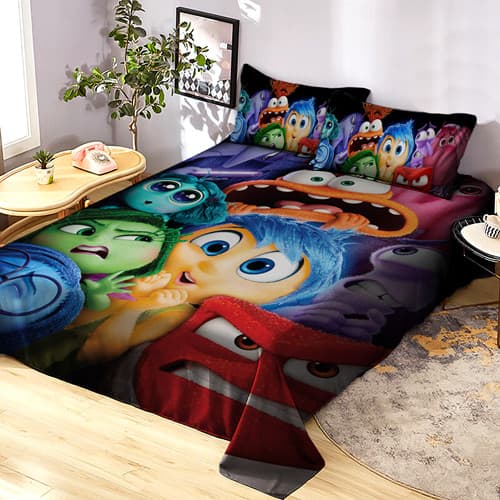 Lençol Casal de Personagem sem elástico 3 Peças | Jogo de Cama Colcha Infantil Disney Variados
