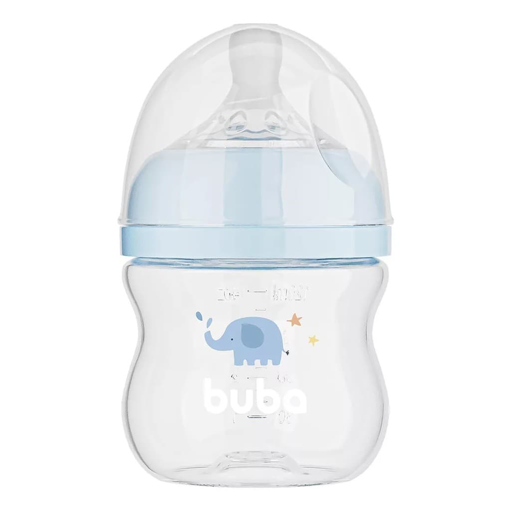 Buba Mamadeira Easy Flow Elefante Azul 120ml (7908103772523)