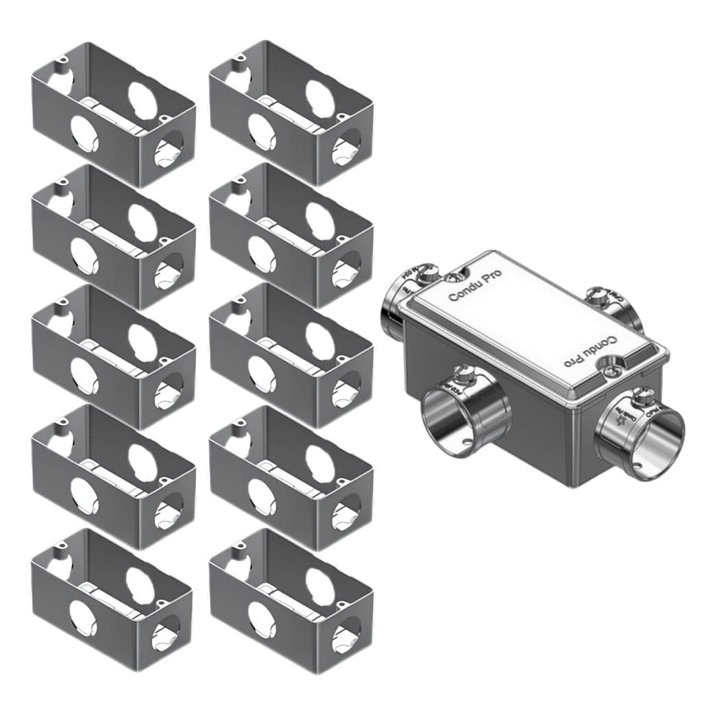 Kit Condulete 3/4 Tipo X Completo com Tampas e Tampões em PVC Kit 10 Unidades