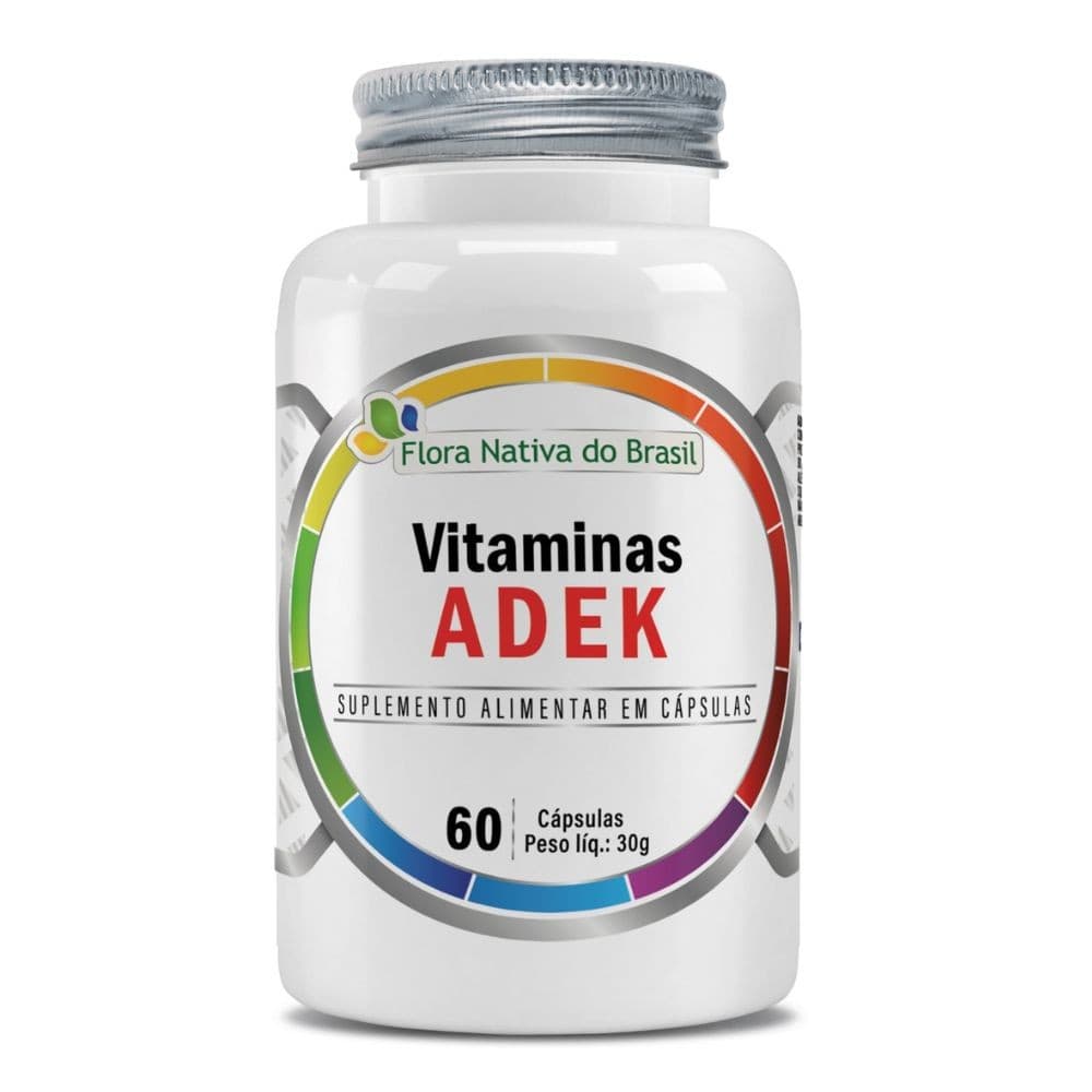 Vitaminas ADEK ( Vit A 800mcg, Vit D3 1000UI, Vit E 15mg, Vit K2 120mcg) 60 Caps