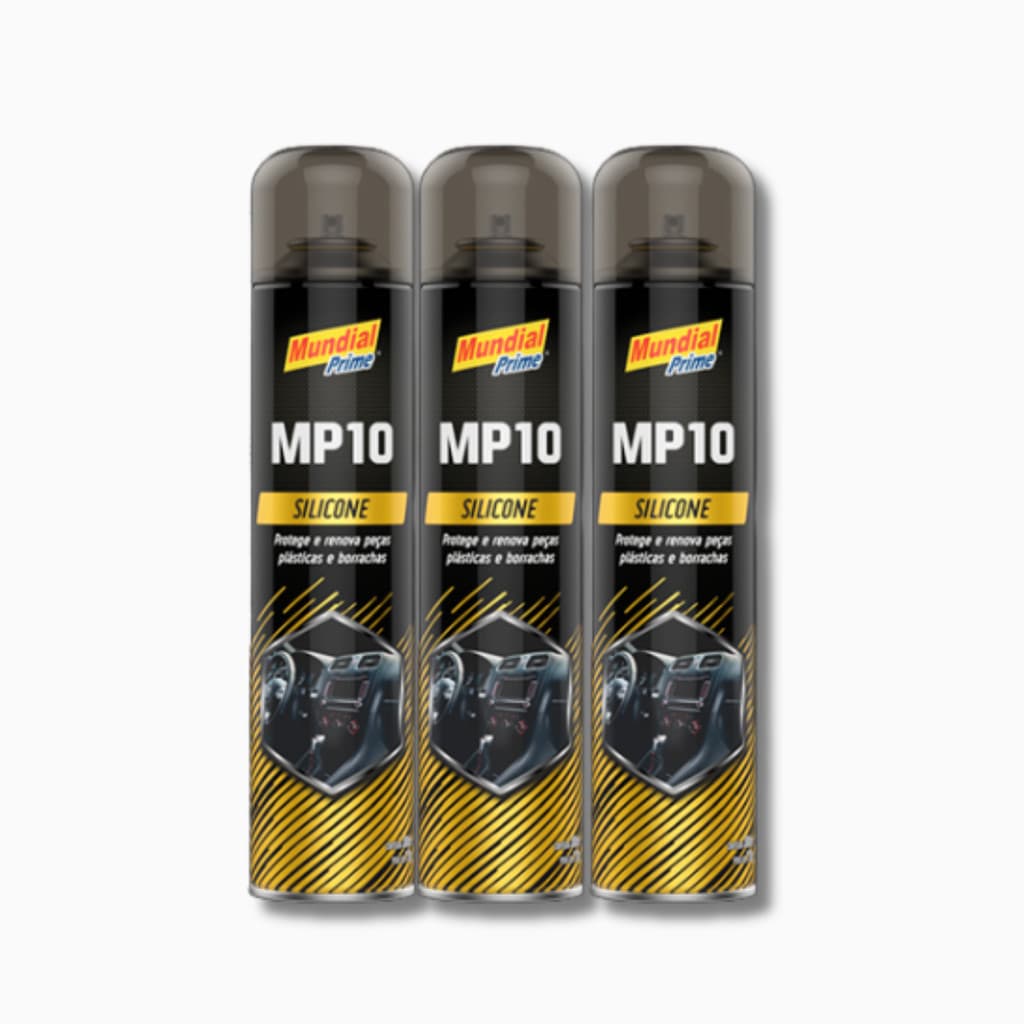 Kit c/ 3 Silicone Spray Borracha,Plástico,Painel Carro Tutti Fruti -  Mundial Prime 300ml