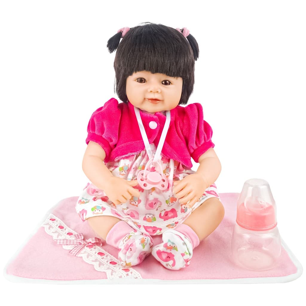Kikita Boneca Bebê Reborn Fenix Realista Em Vinil Articulada 1,2 kg 41 Cm - Fênix Brinquedos