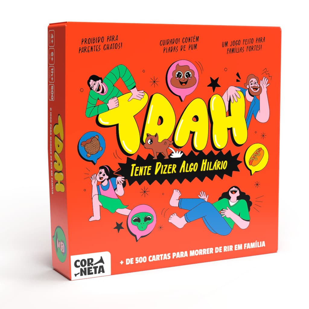 Jogo TDAH (Tente Dizer Algo Hilário), Ideal para Famílias - Ria muito e Crie Memórias Hilárias
