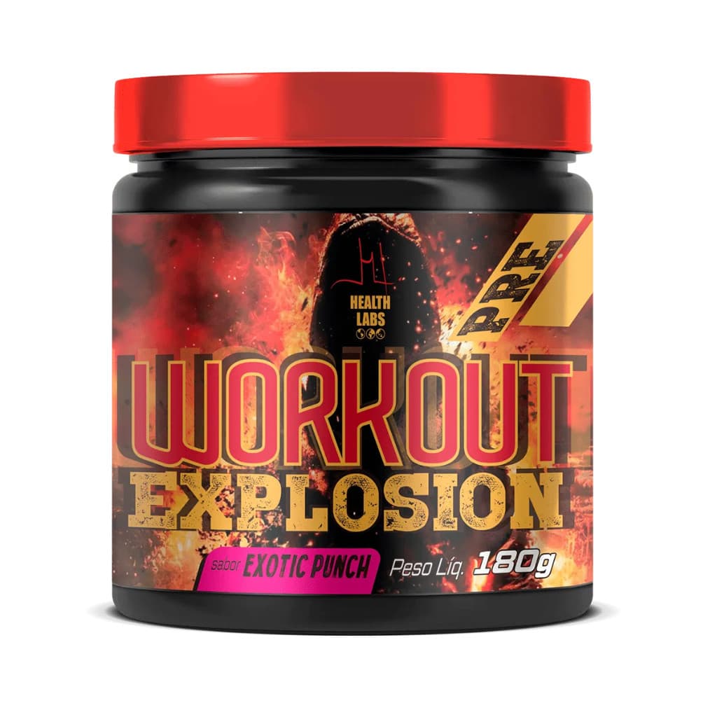 Pré Treino 180g Exotic Punch - Health Labs