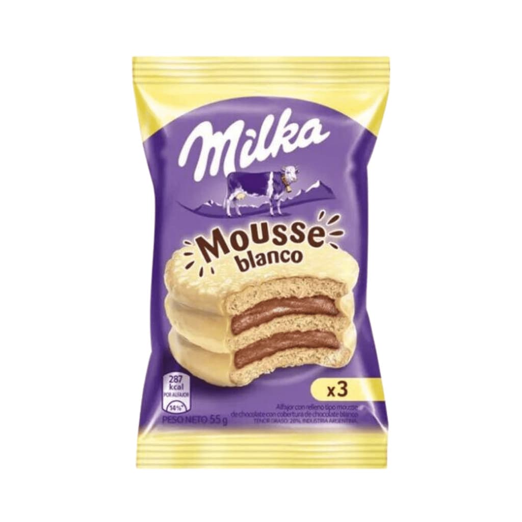 Alfajor Milka Mousse Branco 55g Chocolate Importado