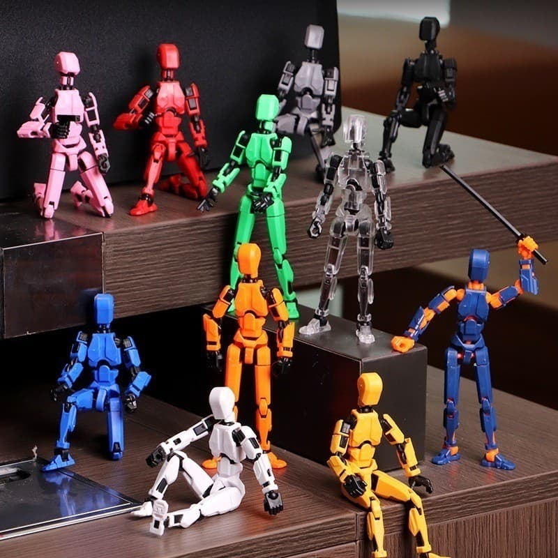 13 bonecos móveis articulados, Kits de montagem