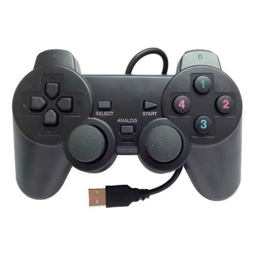 Controles Gamer com Fio USB para PC, Notebook, TV Box Android – Compatível com Diversos Jogos