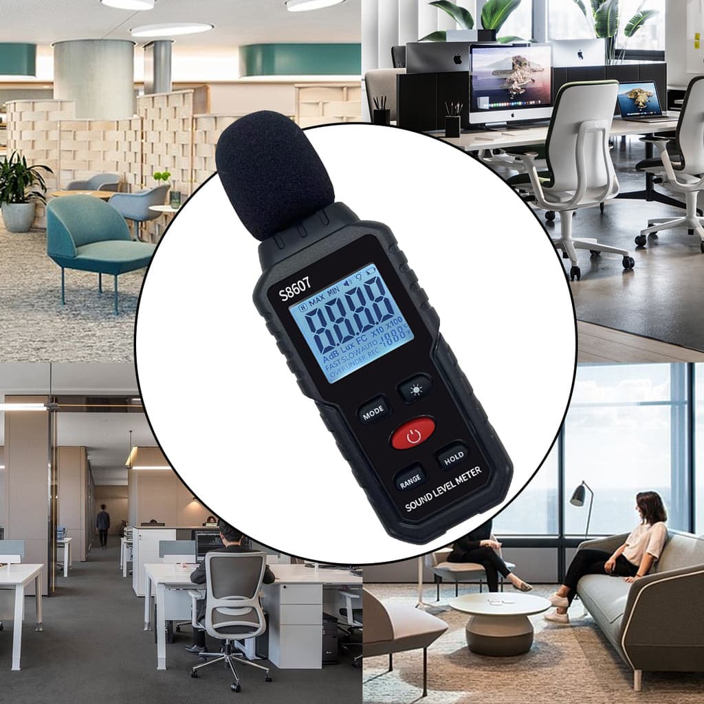 Novo Medidor De Decibéis Testador Digital Ruído Nível De Som Detector De Volume Instrumento De Medição