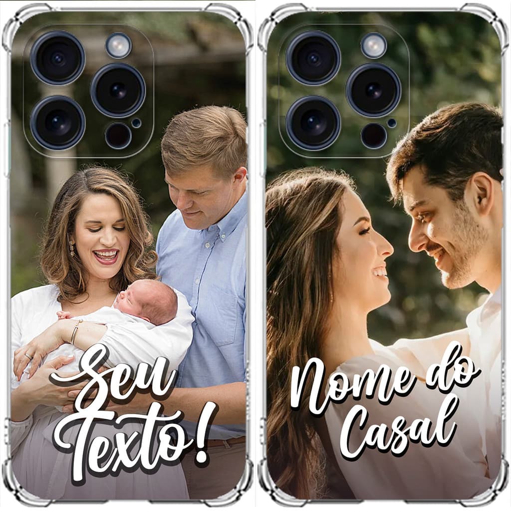 Capinhas Capa Personalizada com Foto Frase Desenho e Arte para Todos os Modelos de Celular