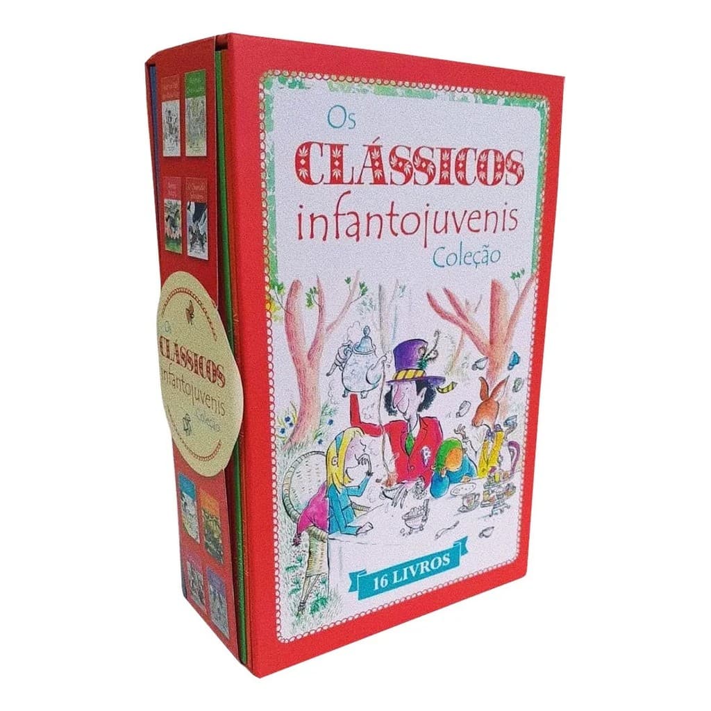 Box Clássicos Infantojuvenis 16 Livros Recontados Para Crianças