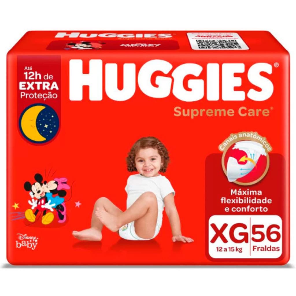 Fralda Huggies Supreme Care XG - 56 fraldas