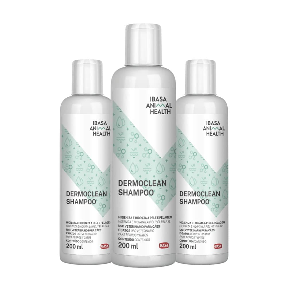 Dermoclean Shampoo Higienizador e Hidratante 200ml Ibasa