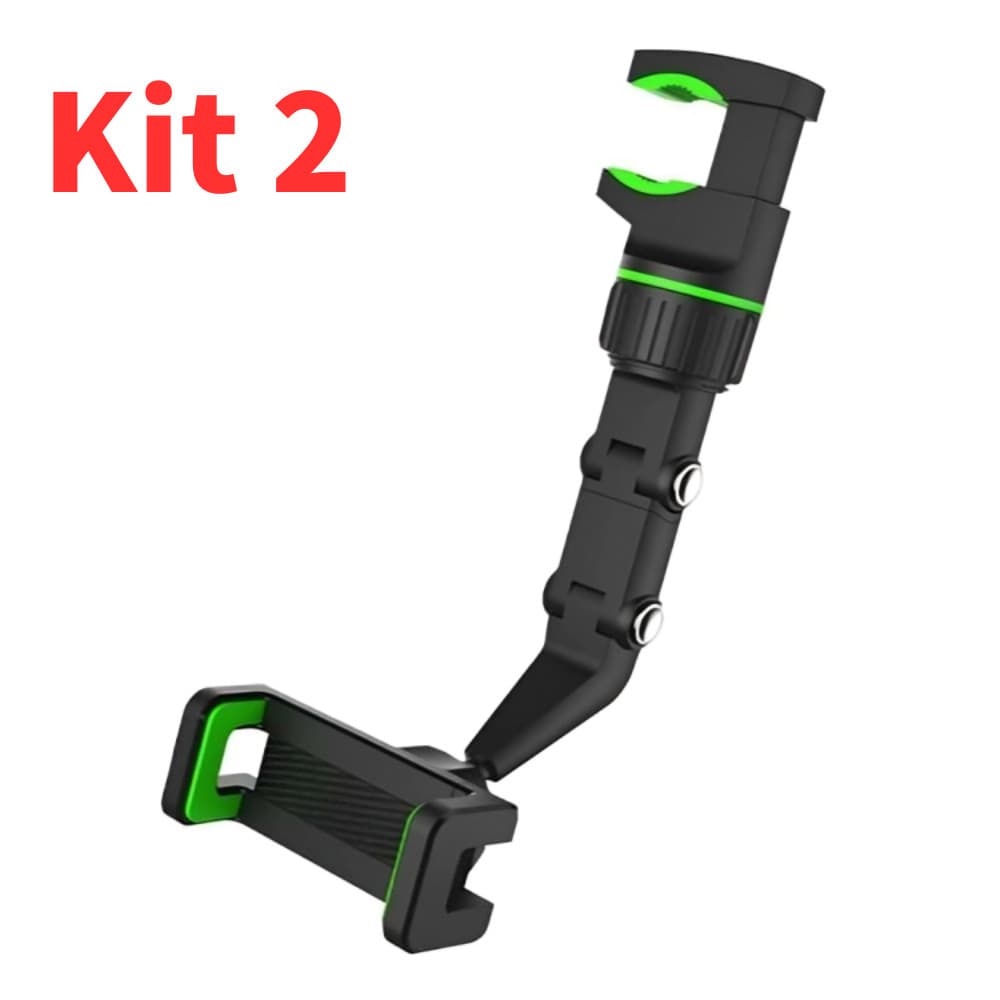 Kit 2 Novo Suporte Multifuncional Carro Espelho Retrovisor e Mesa universal GPS para celular automóvel Envio Imediato