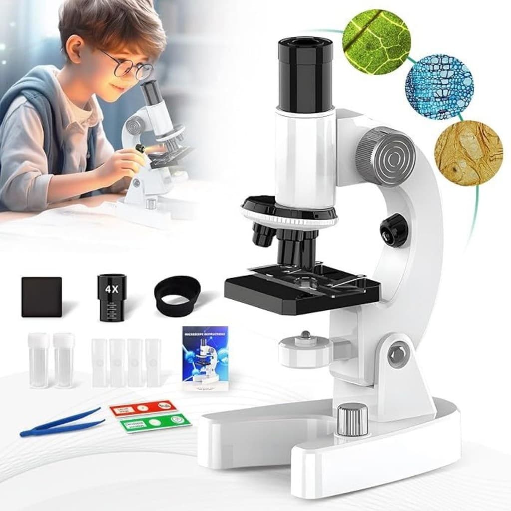 4800X Microscópio E Telefone Celular Link Câmera Kid Microscopic Observação Mundial Brinquedo Educacional