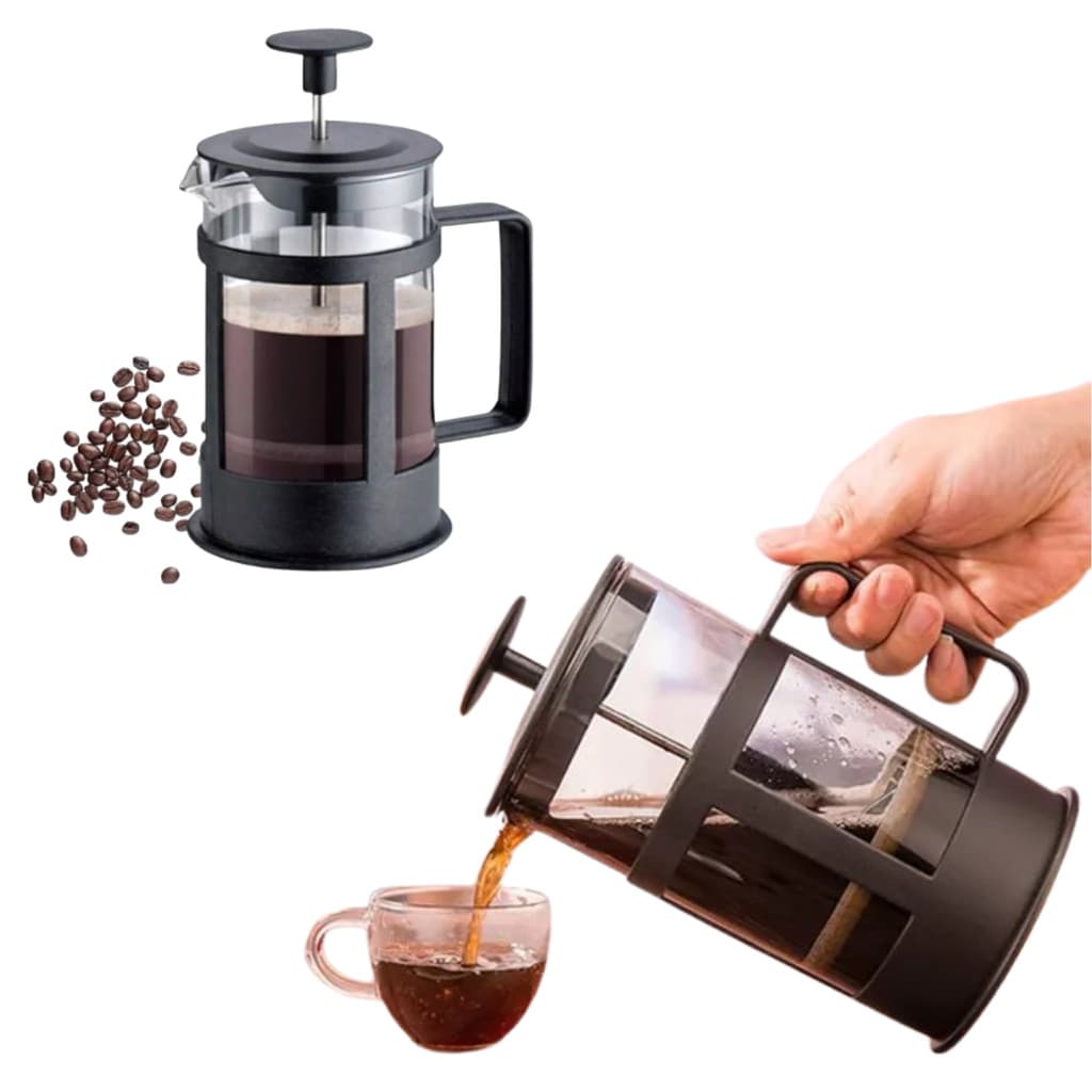 Cafeteira Prensa Francesa 600 Ml Café Expresso Leite Cremoso