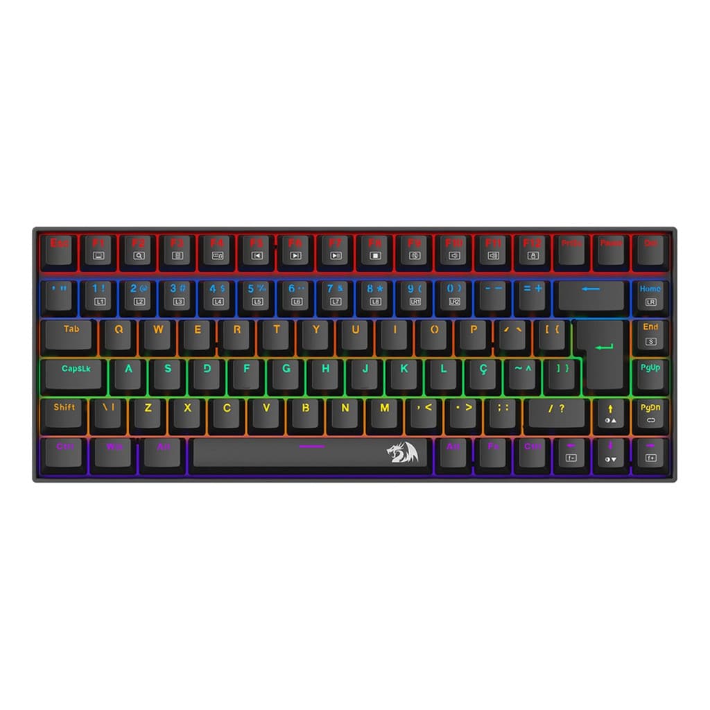 Teclado Gamer Mecanico Phantom Rainbow Switche Brown