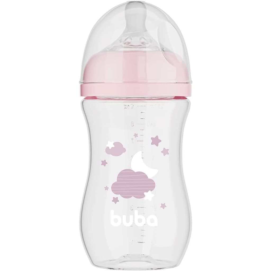 Buba Mamadeira Easy Flow Nuvem Rosa 270ml (7908103772561)