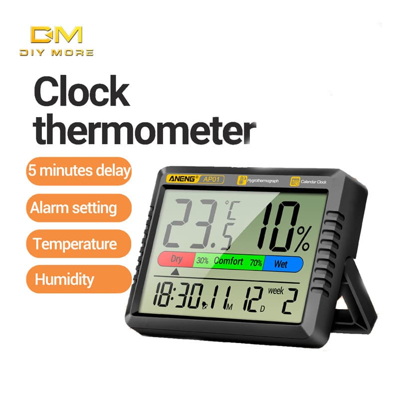DIYMORE ANENG AP01 Medição Multicena Medidor De Temperatura E Umidade Portátil Precisão Digital Air Termômetro Higrômetr
