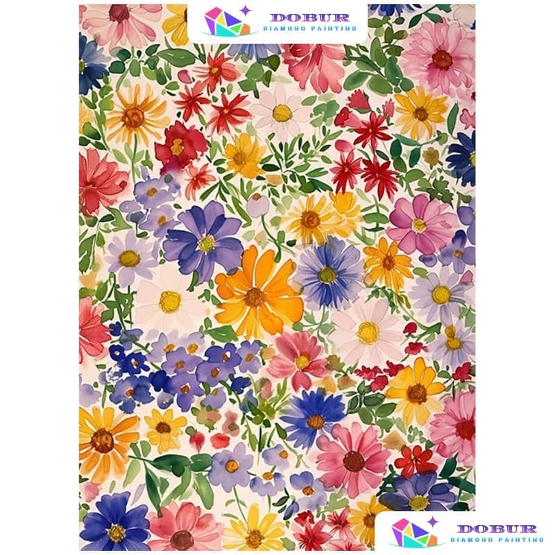 DOBUR | Conjunto De Pintura Diamante Flor 5D DIY Rodada/Quadrado Full Broca Lona Com Número Artesanato Presente Decoraçã