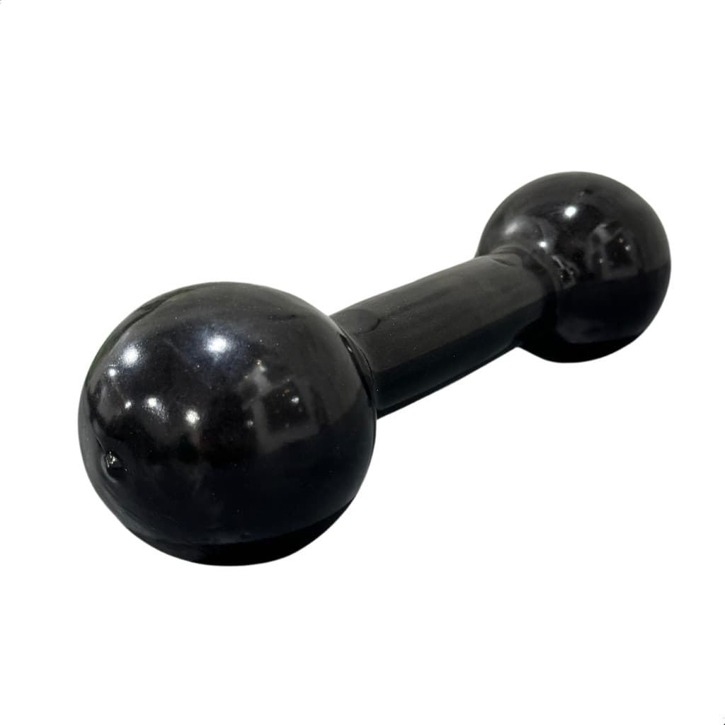 Um Halter 5kg Emborrachado Musculação Academia Peso Bola