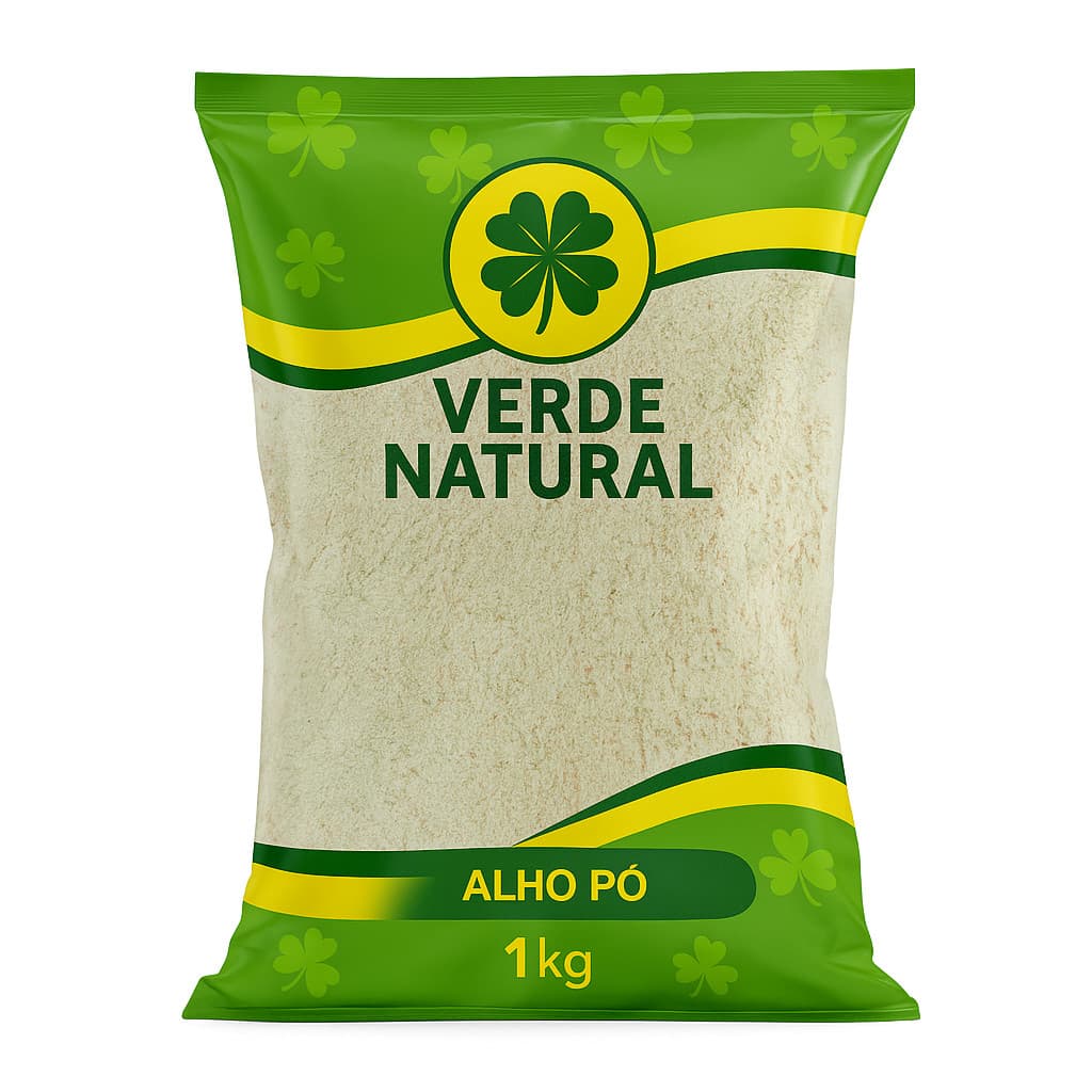 Alho Em Po Desidratado Moido 100% Puro Condimento Tempero Caseiro 250g 500g 1kg Pronta Entrega Verde Natural