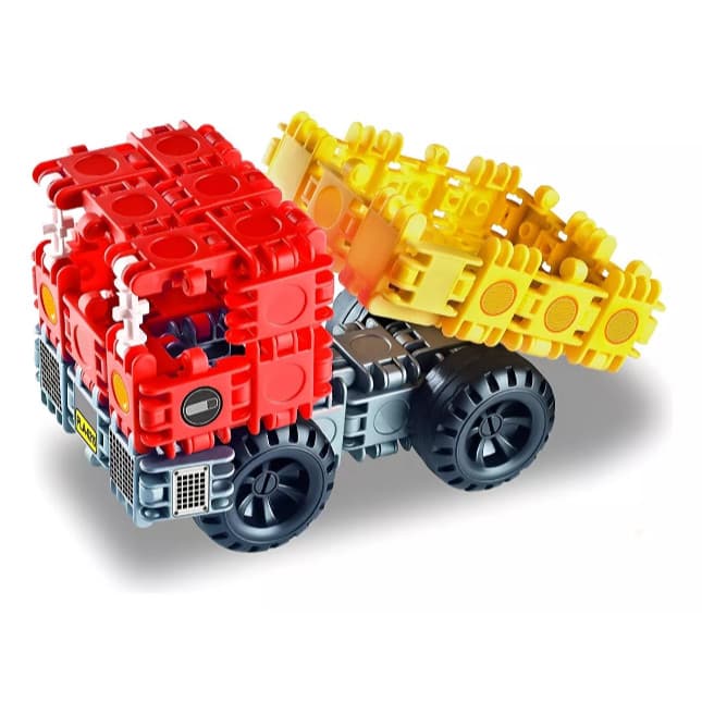 Brinquedo de Montar Caminhão Truck 106 Peças Tipo Lego Kit Colecionável + 3Anos
