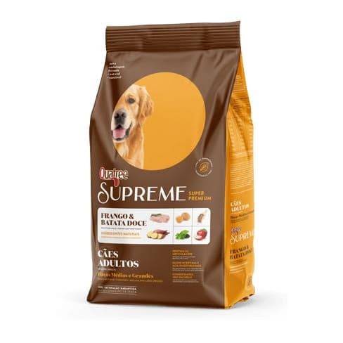 Ração Quatree Supreme Cães Adultos Raças Médias e Grans 15kg