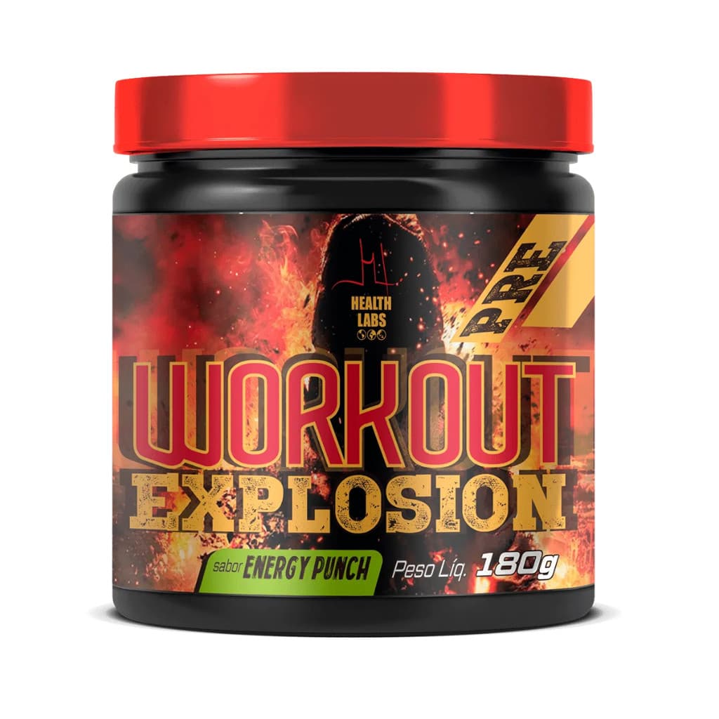 Pré Treino 180g Energy Punch - Health Labs