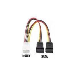 Cabo de dados Adaptador Molex Y Sata Splitter Fonte Energia Mineração