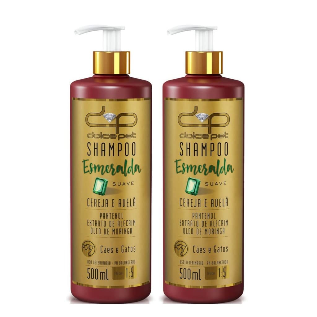 Kit 2x Shampoo Suave Dolce Pet 500ml – Limpeza, Hidratação e Brilho para Cães e Gatos