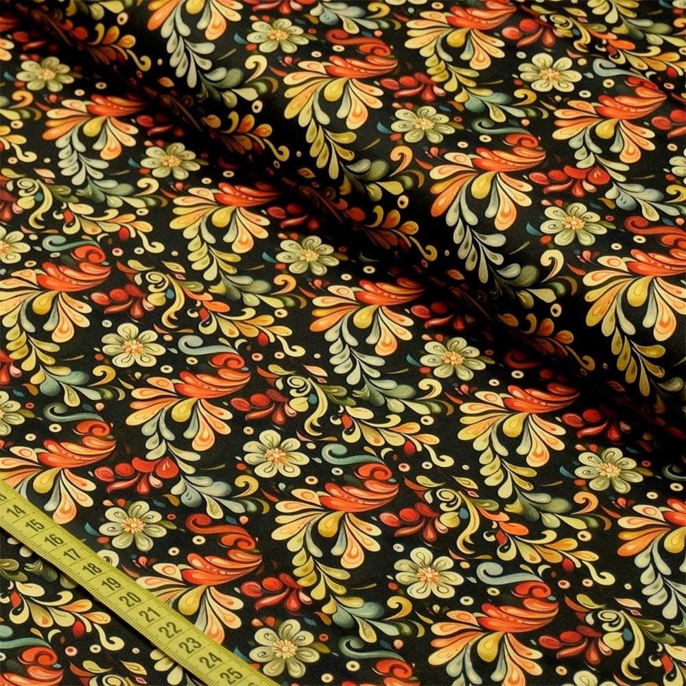 Tecido Estampado Para Patchwork - Noir 3 (0,50x1,50)