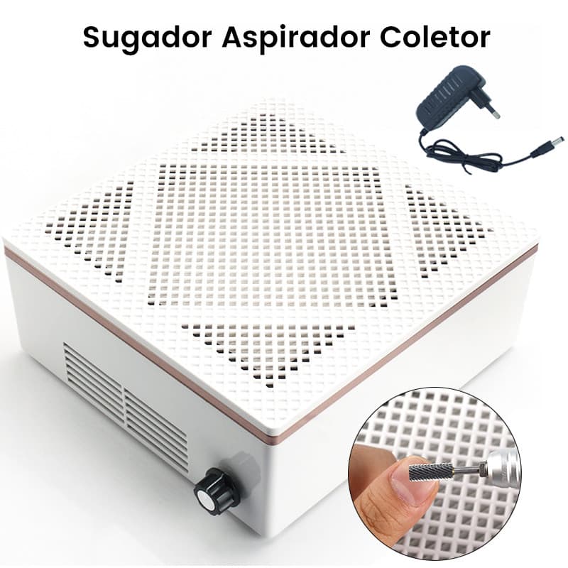 Sugador de pó Unhas Aspirador Coletor De Pó Grelha Churrasqueira Unhas Bivolt Sugador 1 Cooler 120W