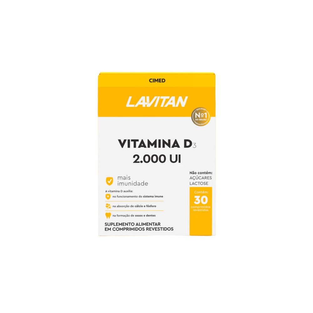 Lavitan Vitamina D 2.000Ui - 30 Cpr - Cimed