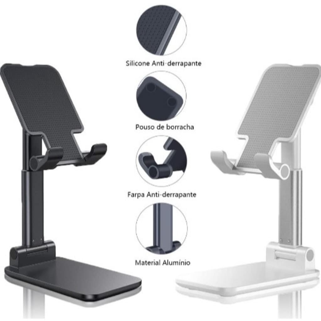 DAGUAN Suporte Para Celular e Tablet Dobrável Portátil Ajustável Apoio Mesa