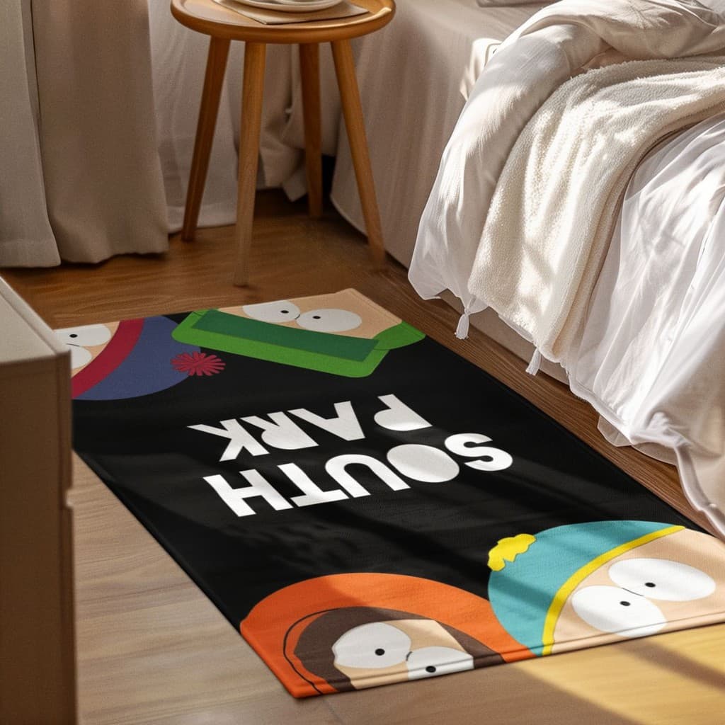 Tapete Decorativo Soth Park 118x70cm Antiderrapante Sala, Quarto e Escritório