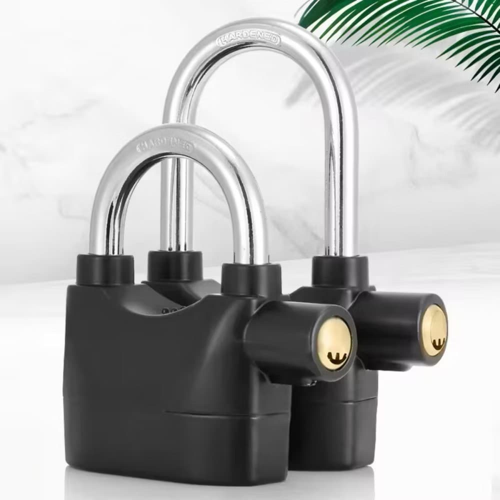 Cadeado Antifurto Com Alarme Sonoro Para Motocicleta Bicicleta Bike Mala de Viagem