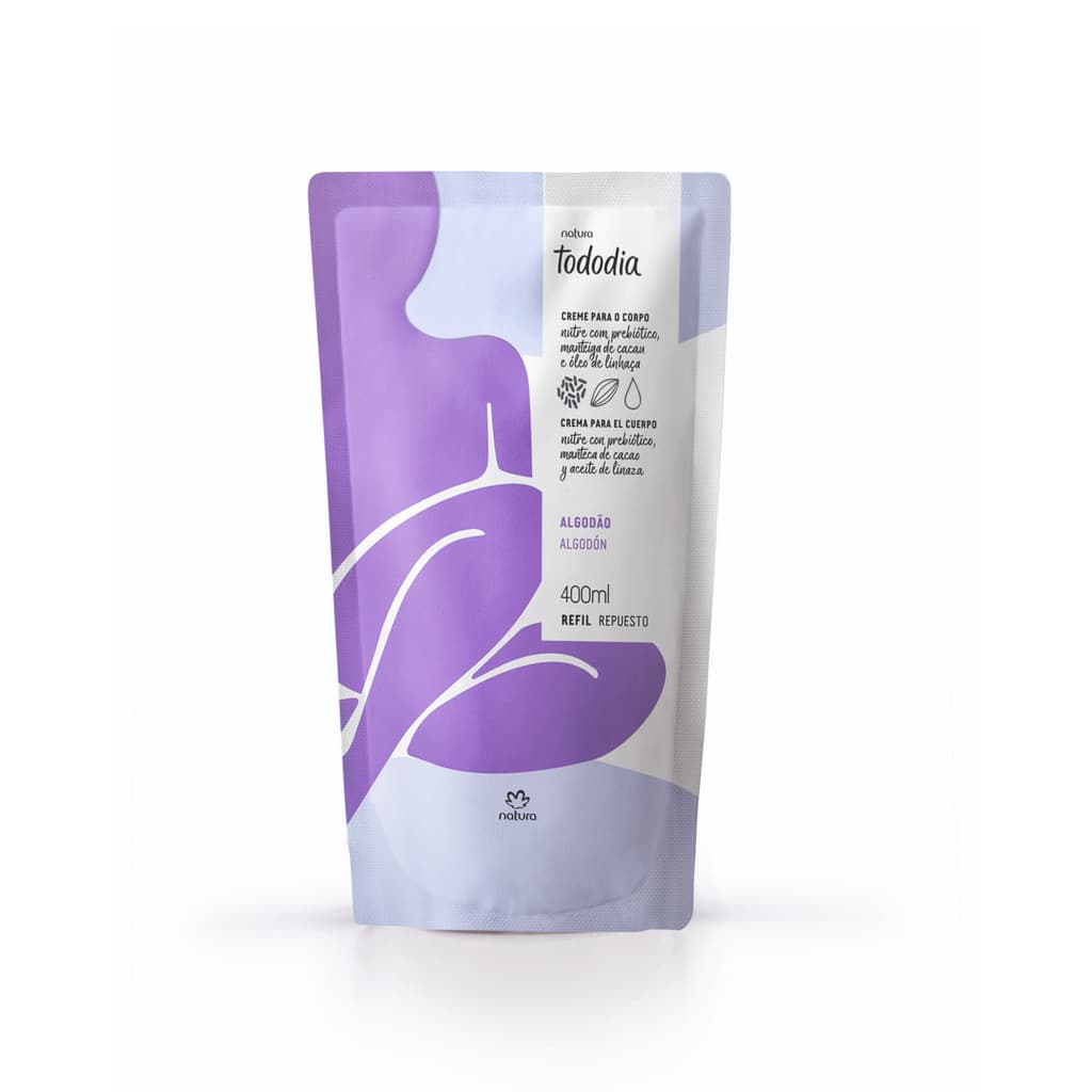 Creme Hidratante Tododia Algodão para o Corpo Refil