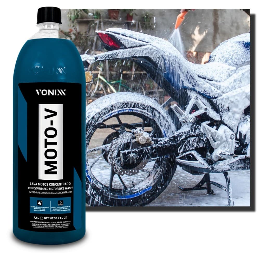 Moto-V Vonixx 1,5 Litros Lava Motos Concentrado
