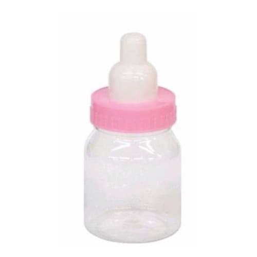 50 - Mini Mamadeira 50ml Lembrancinhas Chá De Bebê - Rosa