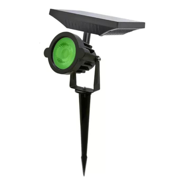 Luminária Solar para Jardim Espeto Spot LED a Prova D'agua Verde / Branco Quente / Branco Frio/led