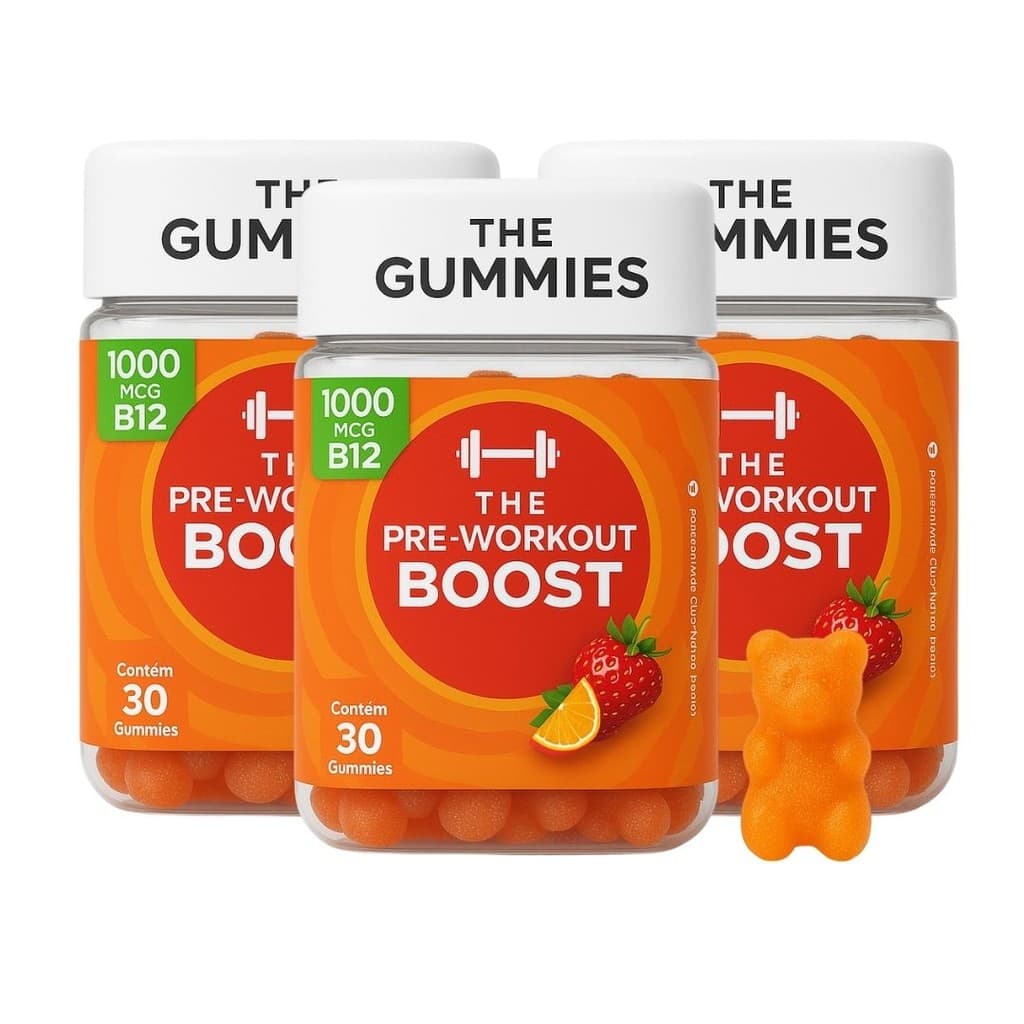 Pré-Treino The Gummies Boost 1000mcg B12 90 Gomas