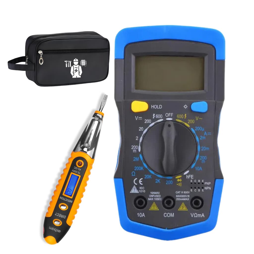 Multimetro Digital profissional BEEP + Detector Tensão