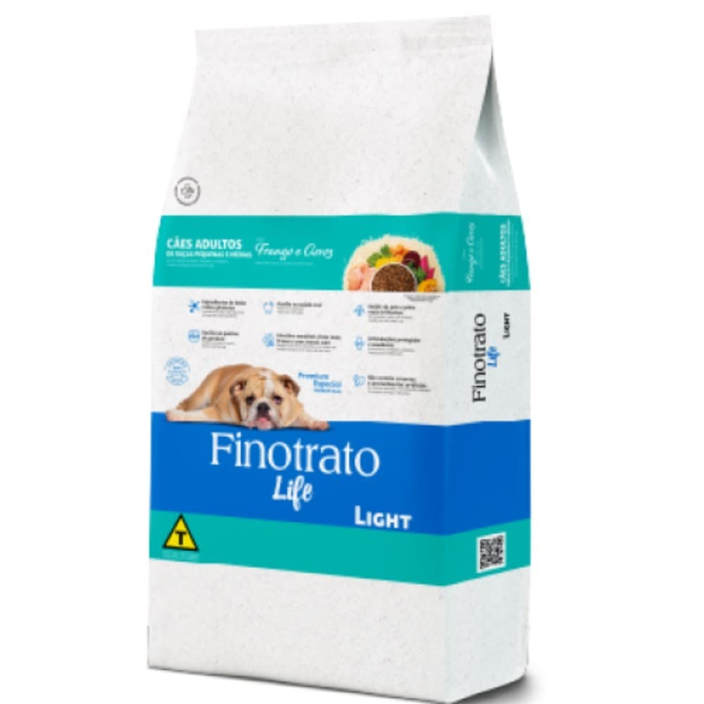 Ração Para Cachorro Finotrato Prime Light Cães de Raças Pequenas e Médias 3 kg