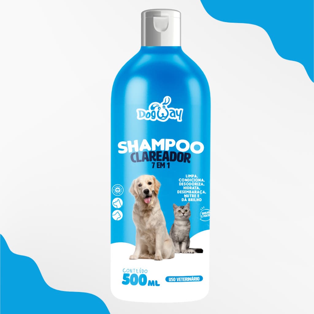 Shampoo Perfumado Pelagens Claras Para Cães e Gatos - Banho e Tosa Pet Shop