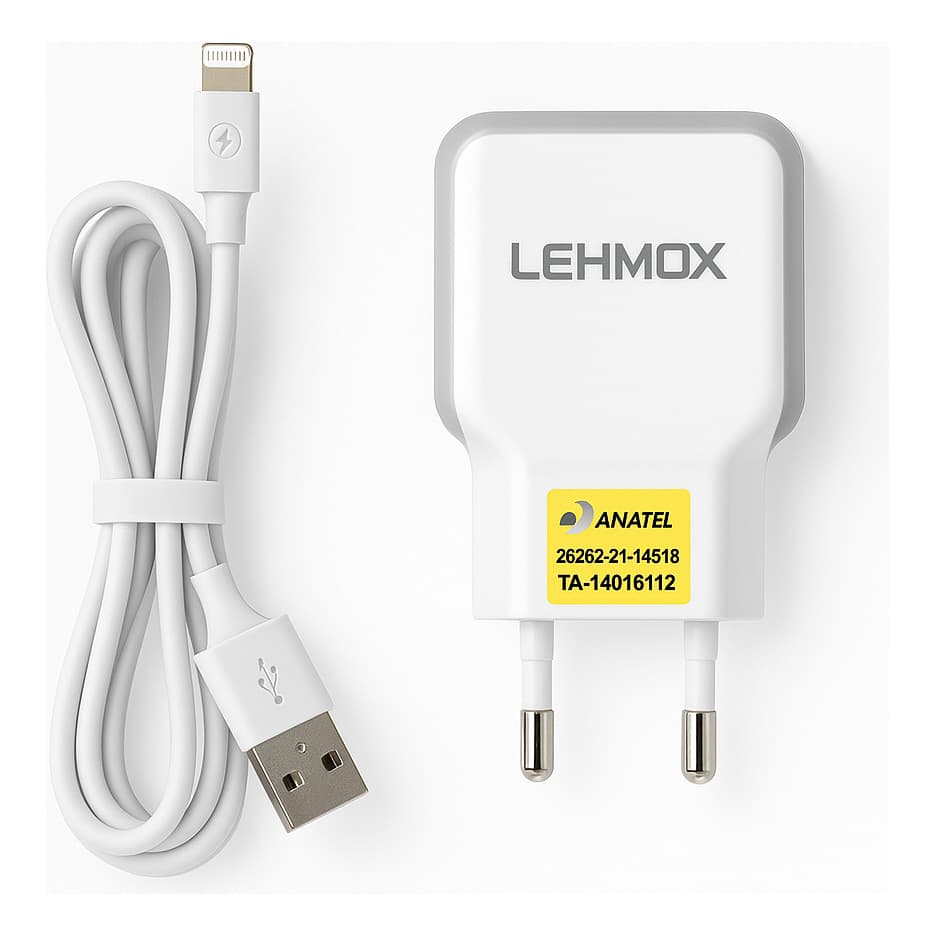 Fonte Carregador Rápido 2 Usb 4.1+cabo Ios Lightning Celular
