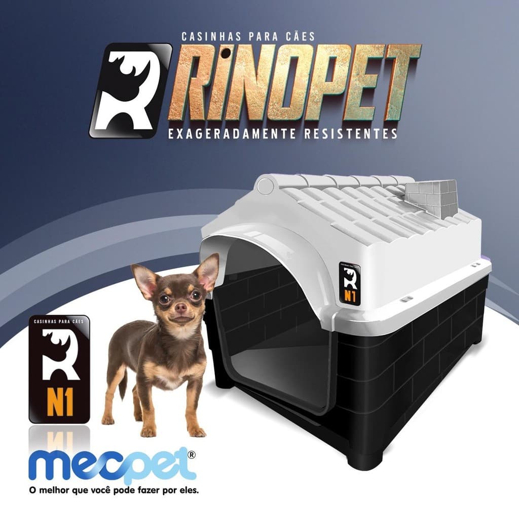 MecPet Casa Casinha De Cachorro Plástica Desmontável Para Filhote N1 Produto Novo